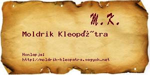 Moldrik Kleopátra névjegykártya